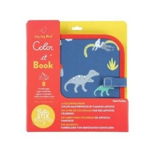 Jaq Jaq Bird Doodle & Go Chalk Coloring Book, Dino